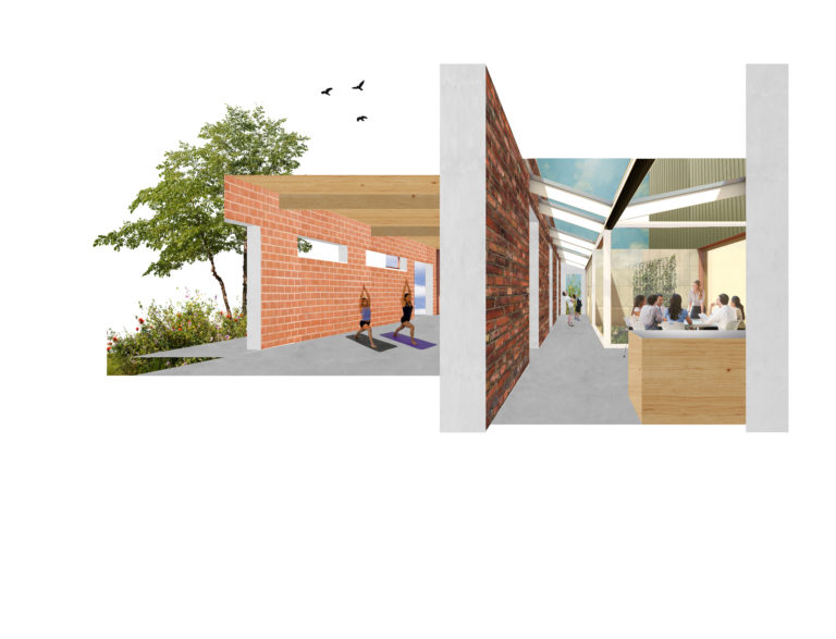 beeld 1 – gang + cafetaria – bewerkt
